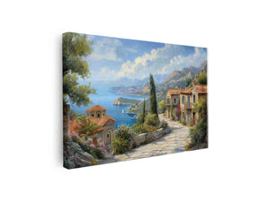 Greek Village Art canvas Print