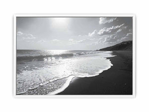 Black and white Beach Art Painting