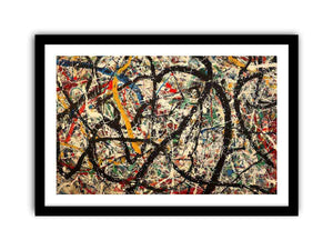 Color Drip Art framed Print