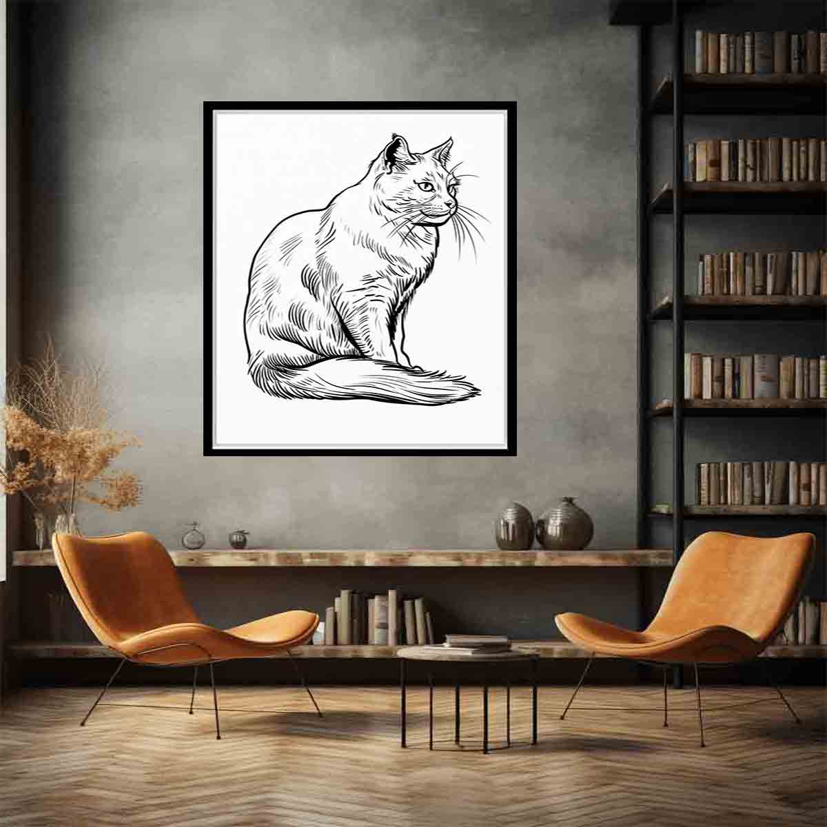 Quiet Cat Linework