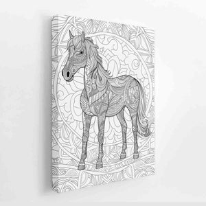 Colour me Horse canvas Print