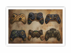 Video Game Controller Art framed Print