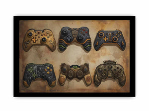 Video Game Controller Art framed Print