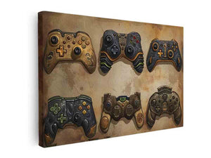 Video Game Controller Art canvas Print
