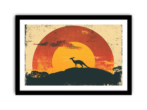 Australia Art framed Print