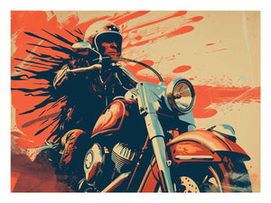 Vintage Motorcycle Art Print