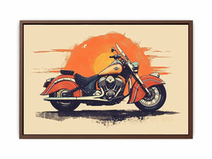 Indian Motorcycle Art Painting