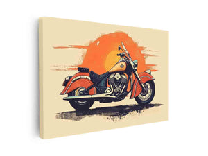 Indian Motorcycle Art canvas Print