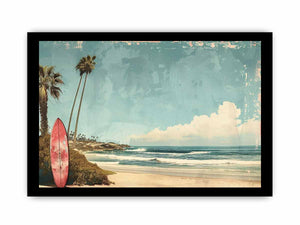 Beach Art Painting framed Print