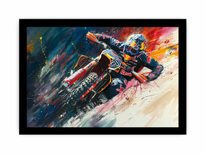 Redbull Inspired Painting framed Print
