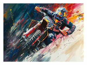 Redbull Inspired Painting Art Print