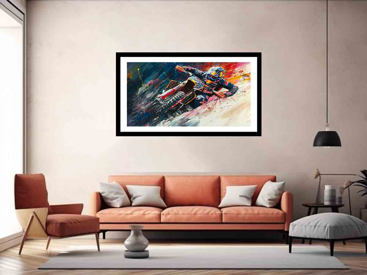 Redbull Inspired Painting Art Print