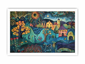 Folk Art framed Print
