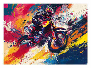 Bike Rider Art Print