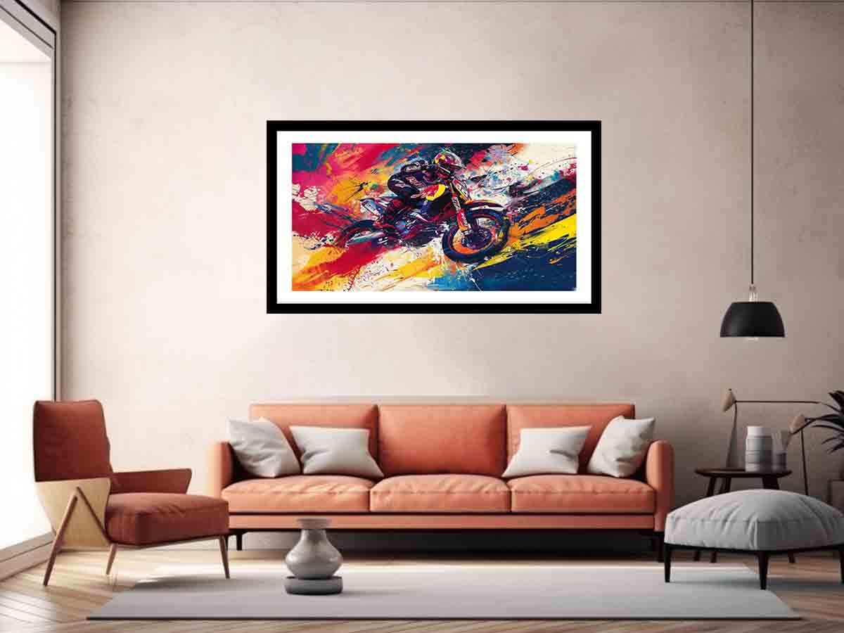Bike Rider Art Print