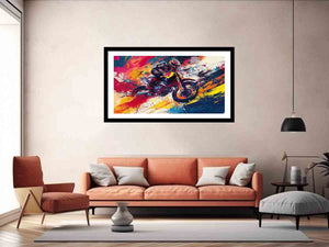 Bike Rider Art Print