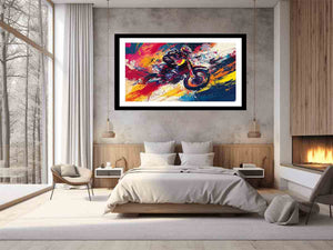 Bike Rider Art Print