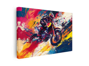 Bike Rider Art canvas Print