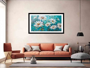 Aqua Daisies