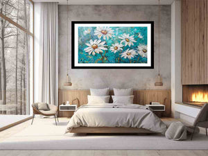 Aqua Daisies
