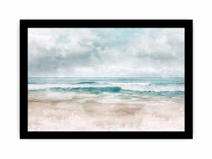 Abstract Beach Art framed Print