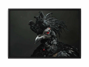 Black Cocky Art canvas Print