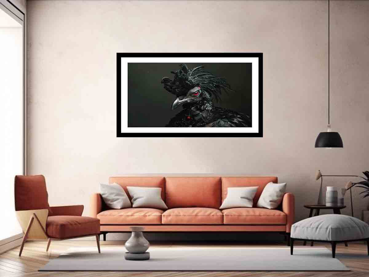 Black Cocky Art Print