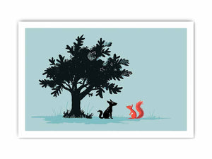 Secret talk Art framed Print