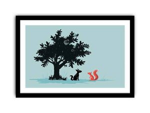 Secret talk Art framed Print