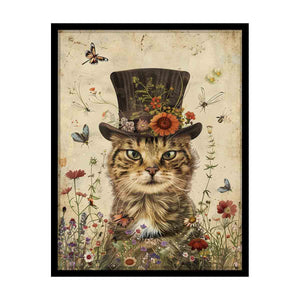 Cute Cat Art canvas Print