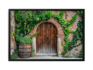 Wooden Door Art canvas Print