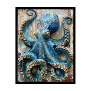 BlueOctopus Art canvas Print