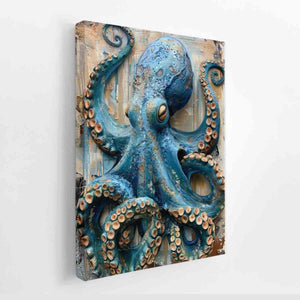 BlueOctopus Art canvas Print