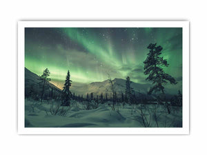 Northern Lights Art framed Print