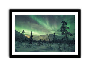 Northern Lights Art framed Print