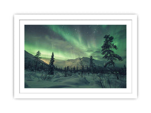 Northern Lights Art framed Print