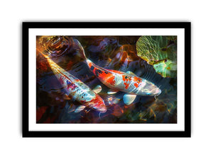 Koi Fish Art framed Print