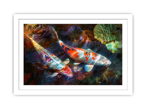 Koi Fish Art framed Print