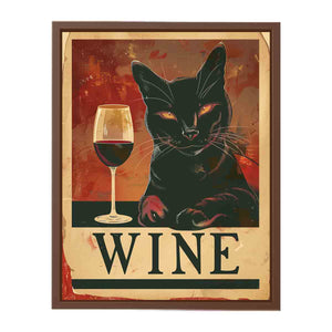 Red wine & cat Art Painting