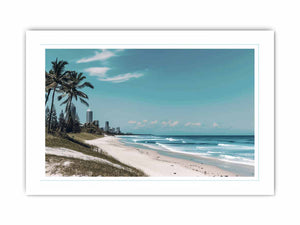 Beach Art Print framed Print