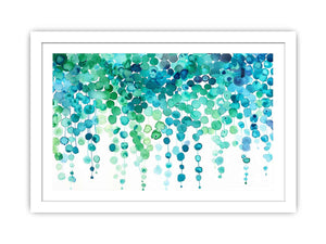 Watercolor Dots Art framed Print