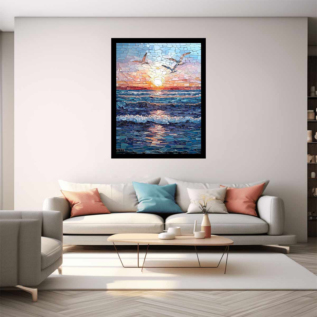 Seabird Sunset Mosaic