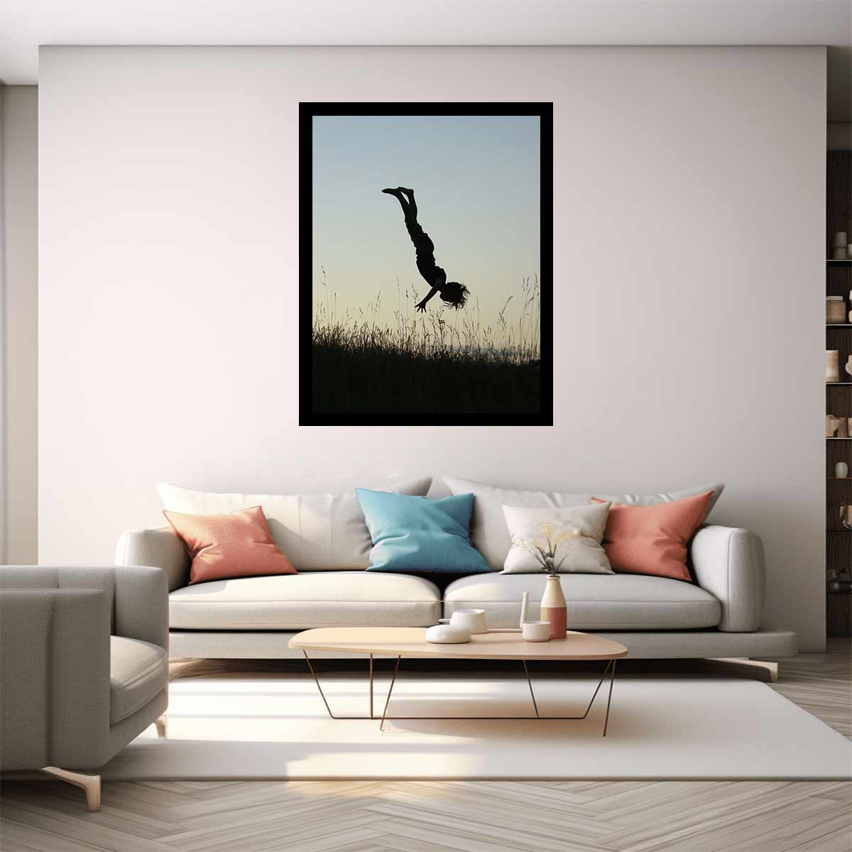 Meadow Acrobat Silhouette
