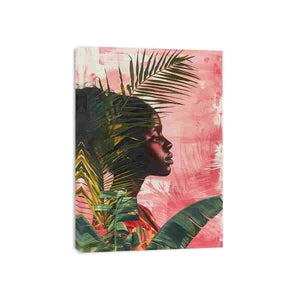 tropical muse portrait canvas print