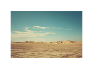 Minimal desert landscape photography for calm modern living room wall art.