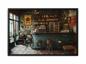 Vintage Kitchen Art Print canvas Print