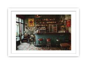 Vintage Kitchen Art Print framed Print