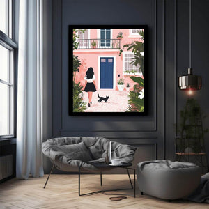 Pink Courtyard Stroll
