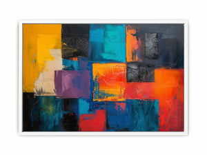 Abstract Squares Art Canvas Print
