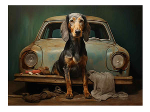 Dog on Car